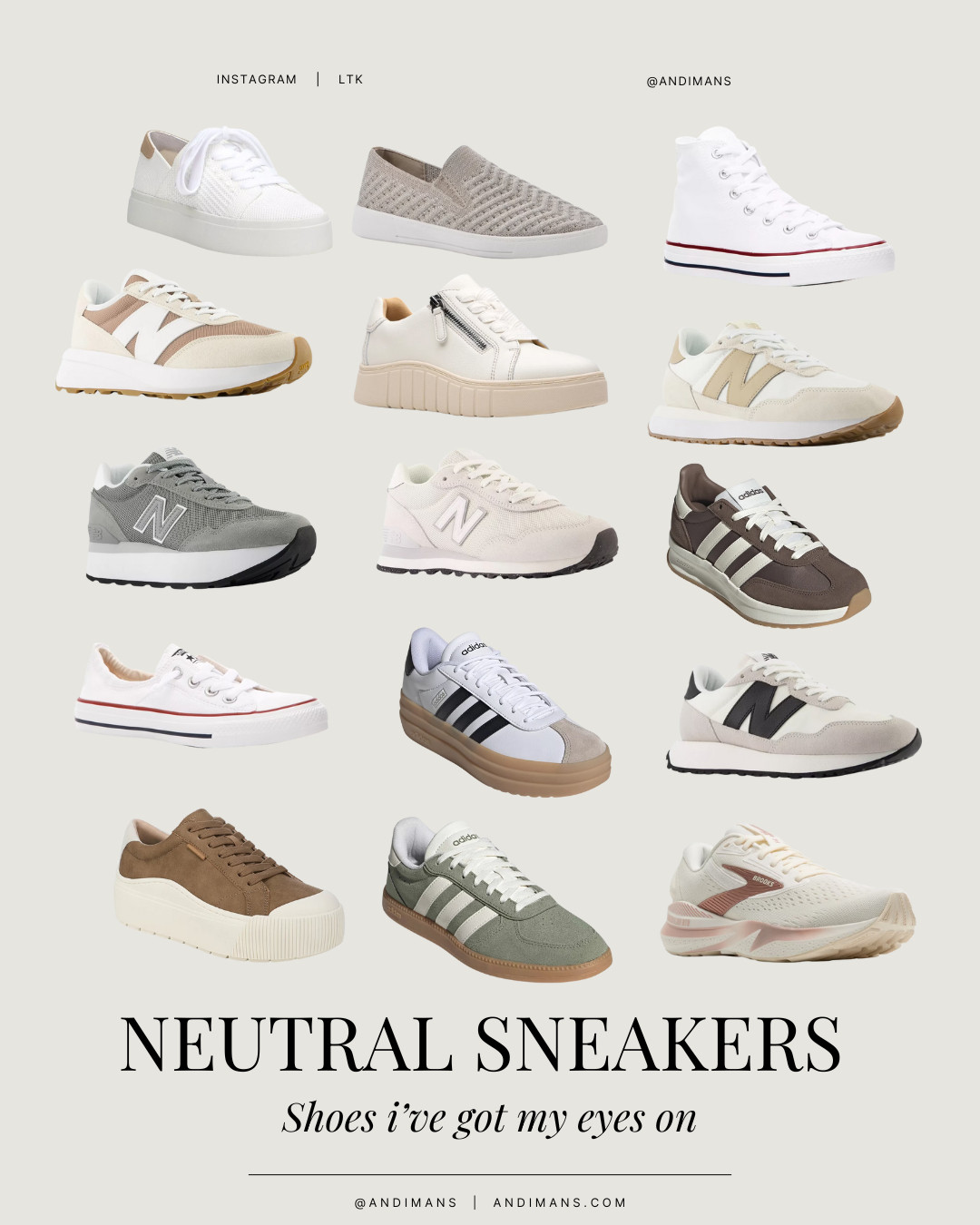 These are the kind of everyday sneakers that go with everything, Jeans, dresses, athleisure, errands, travel, all of it. Clean lines, soft neutrals, and comfy enough for real life. You need these! 

 #LTKootd #LTKfitnessgoals #LTKActive