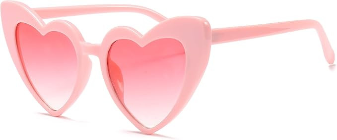 FEISEDY Vintage Heart Shaped Sunglasses Women Stylish Love Eyeglasses B2421-P1 | Amazon (US)