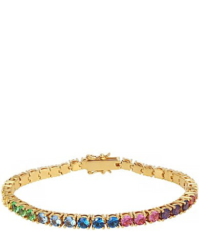 Kurt Geiger London Jewel Rainbow Tennis Line Bracelet - Rainbow | Dillard's