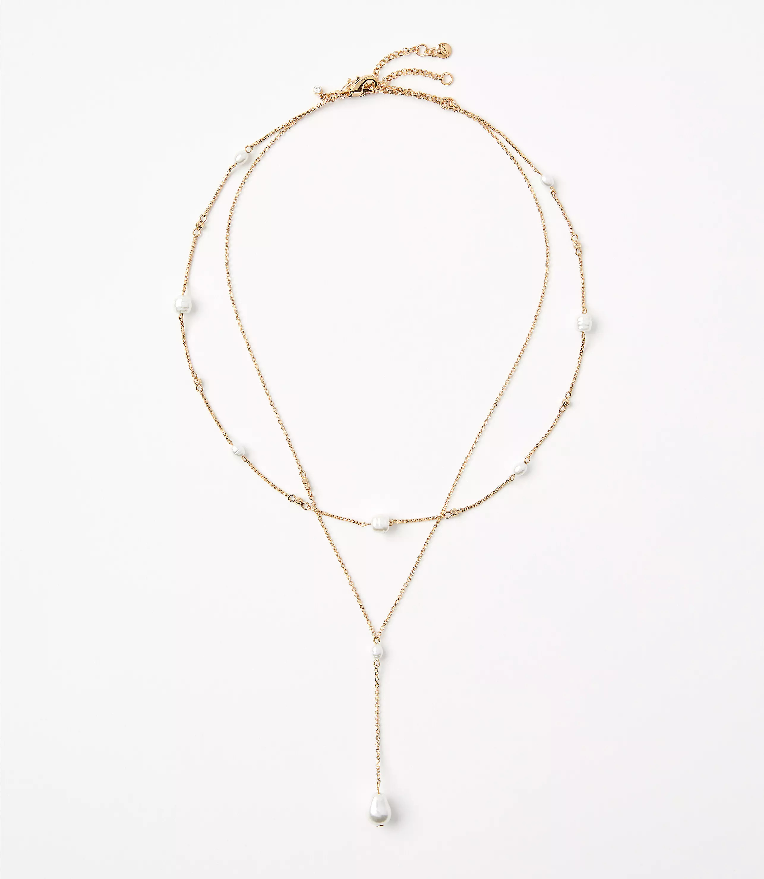 Pearlized Delicate Y-Necklace Set | LOFT