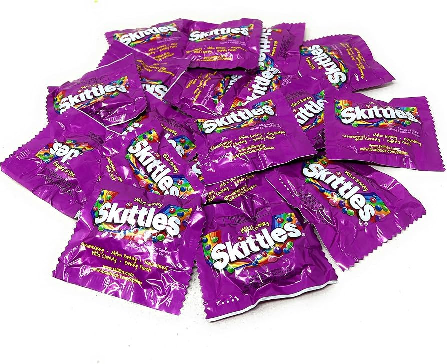 ASSORTIT X Skittles Collab Wild Berry Flavor Candy Coated Fruit Chew Fun Size 1 Lbs Individually ... | Amazon (US)