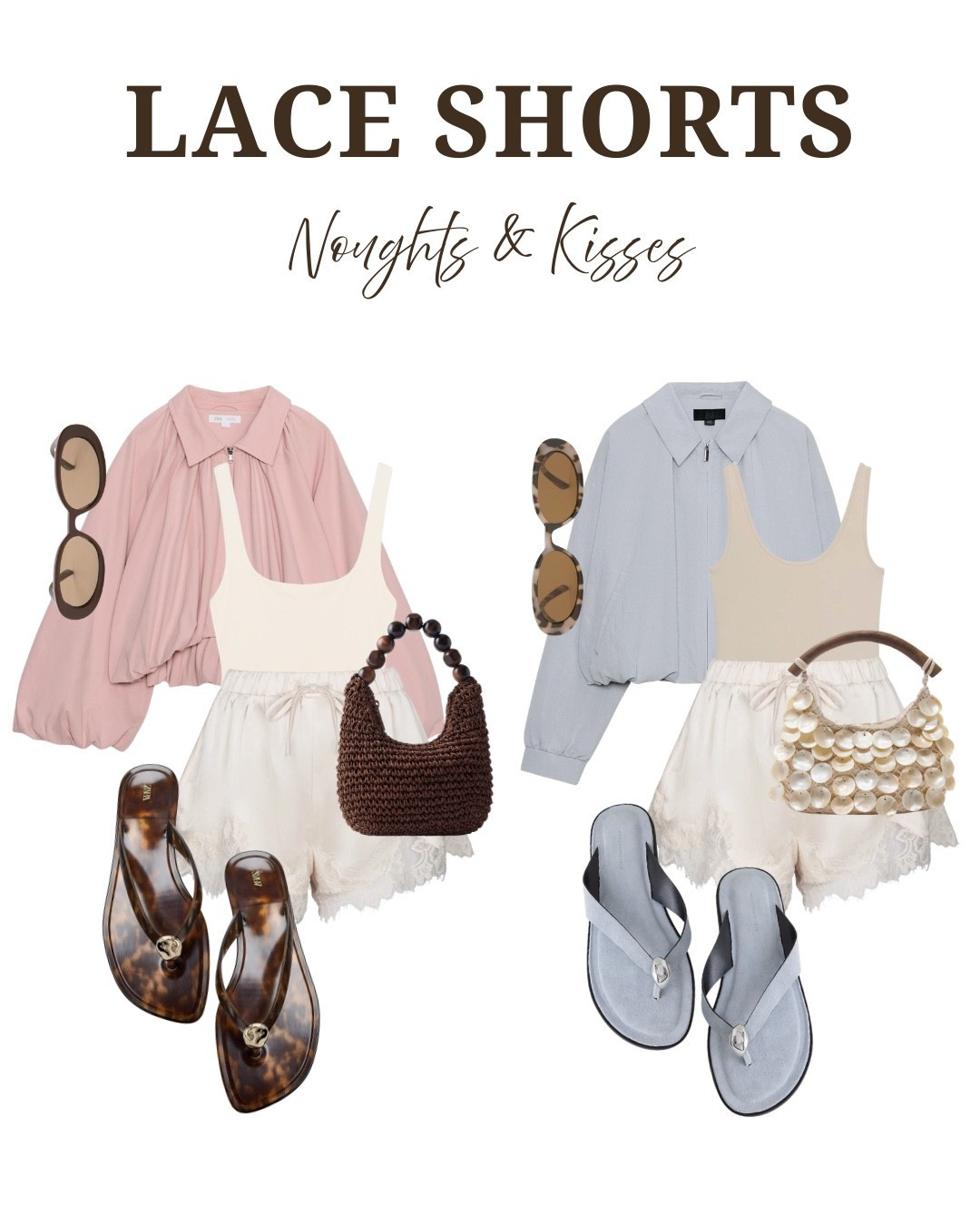 LACE SHORTS - The most wanted Noughts & Kisses shorts are back in stock in all sizes! Styled here 2 ways for spring/summer 

#lace #shorts #jacket

#LTKspring #LTKsummer #LTKuk