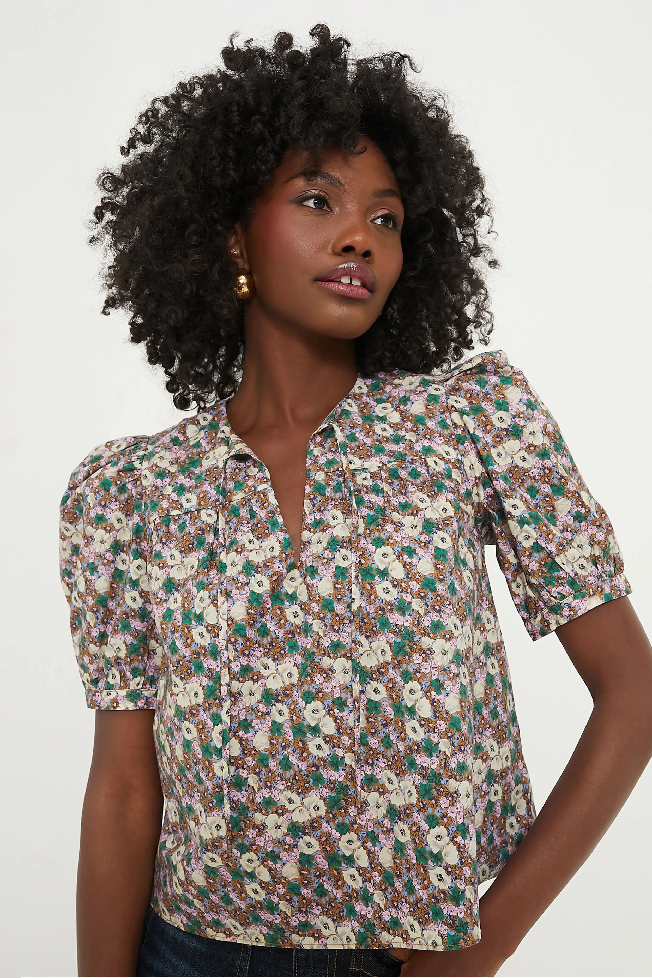 Purple Multi Floral Petunia Blouse | Tuckernuck (US)