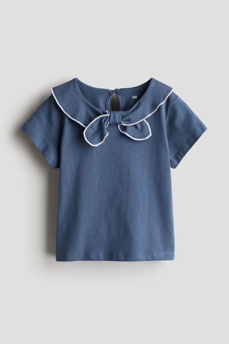 Jersey Top with Collar | H&M (US + CA)