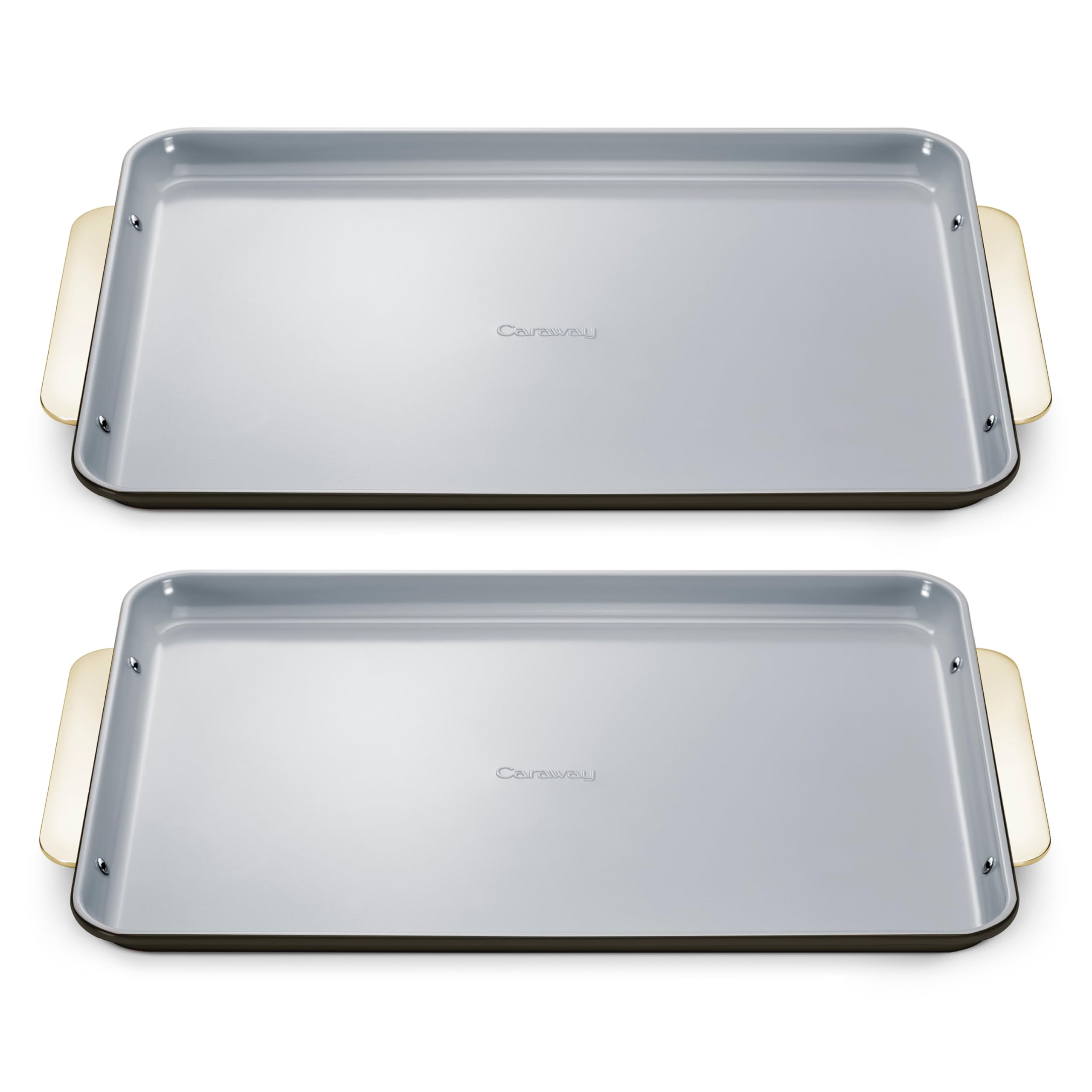 Caraway Non-Stick Ceramic Large Baking Sheet Duo - Naturally Slick Ceramic Coating - Non-Toxic, P... | Amazon (US)