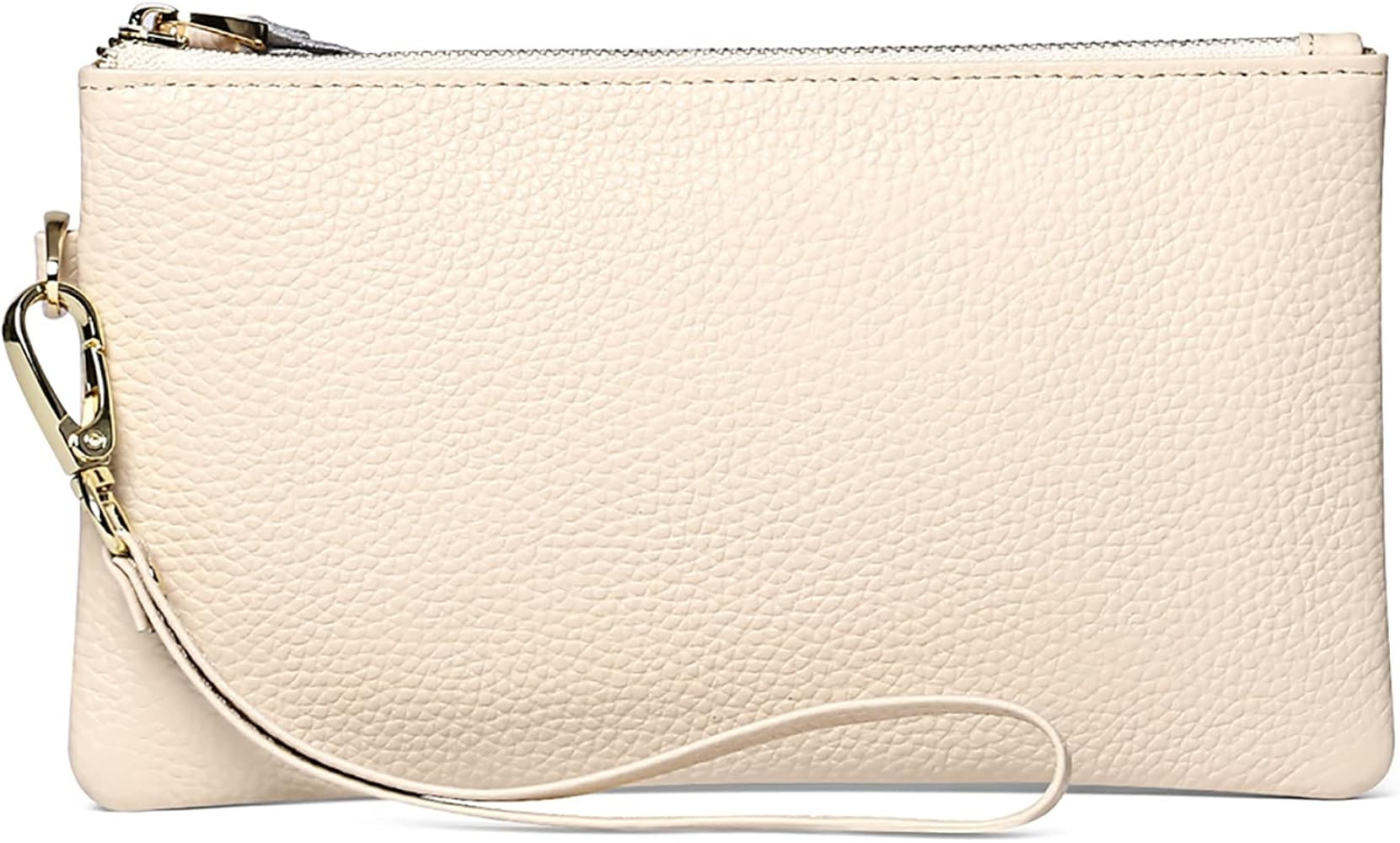 GOIACII Women's Wristlet Clutch Slim Leather Wallet RFID Blocking Handbag | Amazon (US)