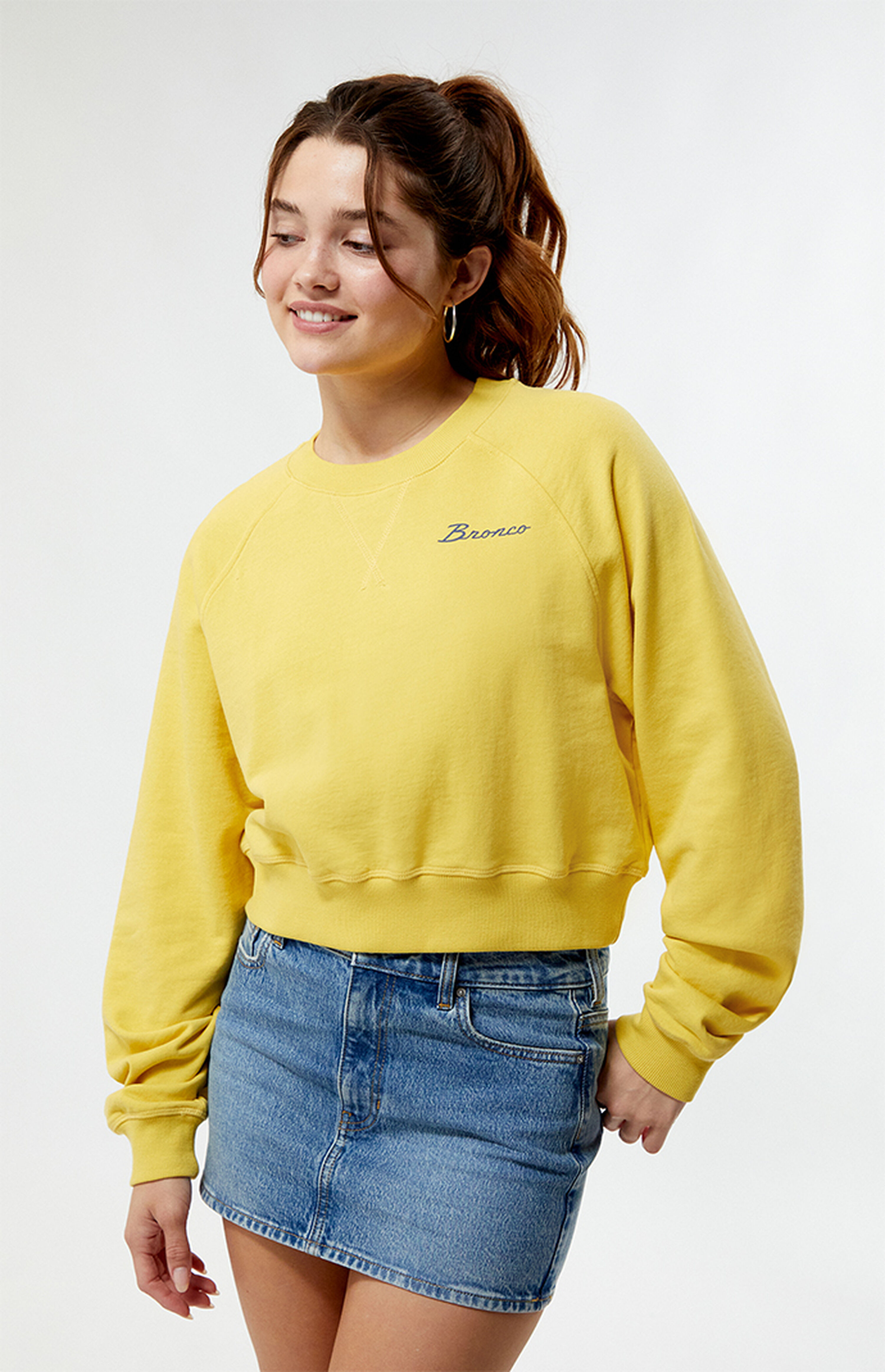 FORD Bronco Vintage Cropped Raglan Crew Neck Sweatshirt | PacSun