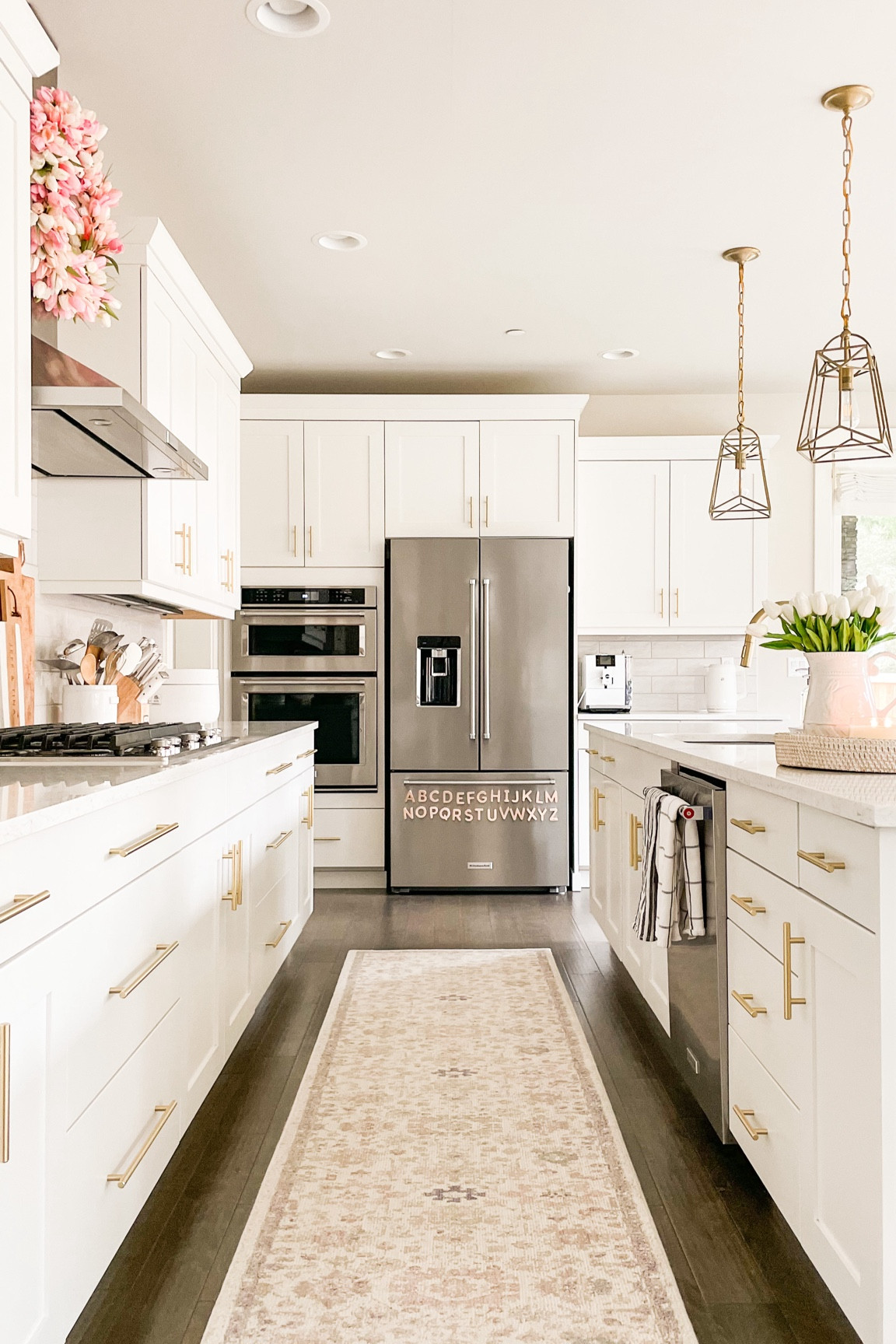 White kitchen, kitchen runner

#LTKHome