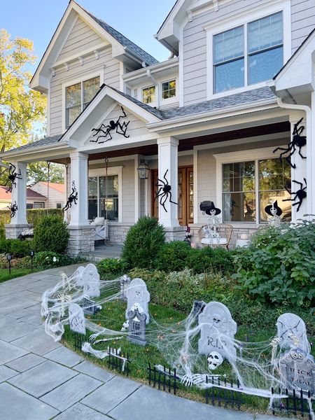 Not so spooky Halloween decor for your front porch and front yard!! Love these Amazon spiders, and linked up everything I used to create this cute graveyard! 

(9/27)

#LTKHalloween #LTKhome #LTKSeasonal