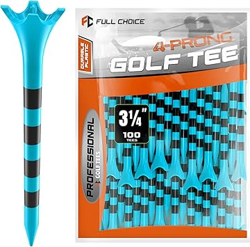 Professional Plastic Golf Tees 100 Pack (3-1/4" or 2-3/4"), Enhanced Durability & Stability, Engi... | Amazon (US)