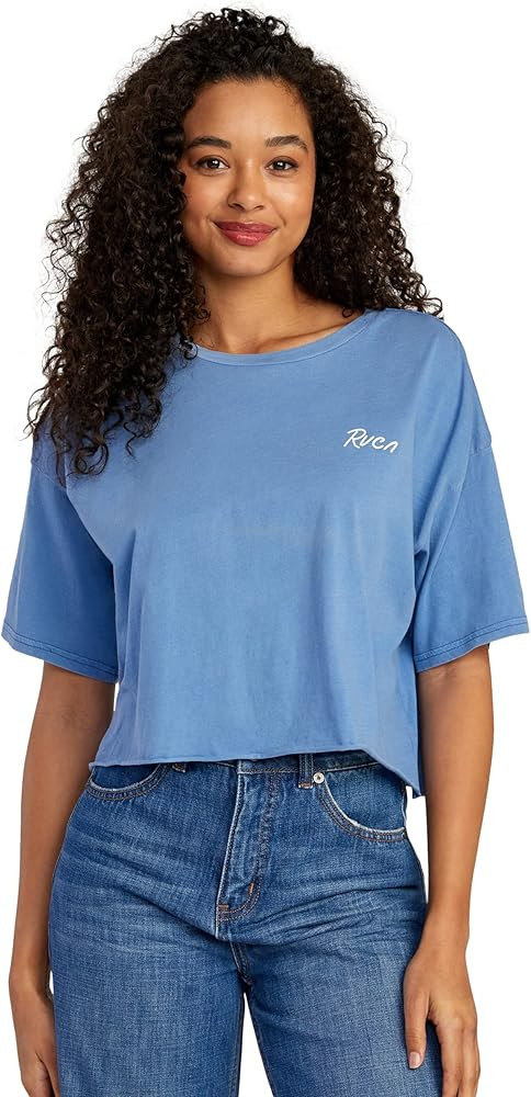 RVCA Women's Cropped Short Sleeve Graphic Tee Shirt | Amazon (US)