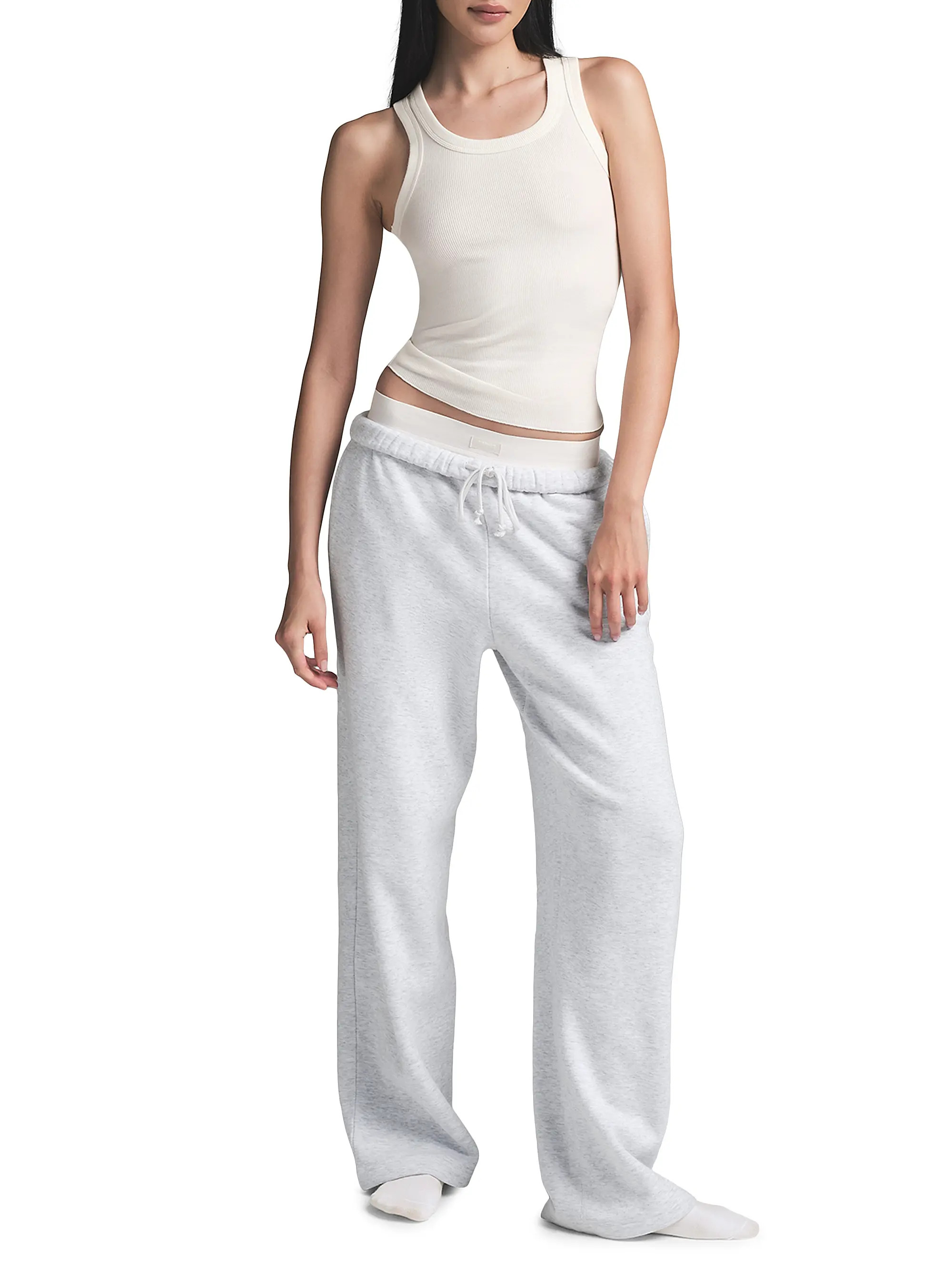 Cotton Rib Scoop Neck Tank | Saks Fifth Avenue