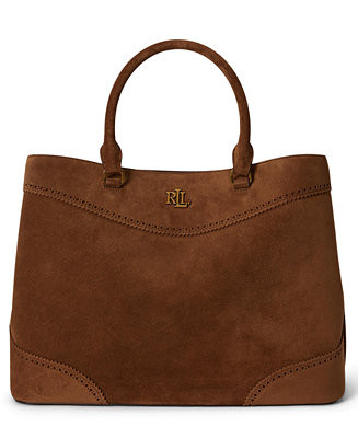 Suede Marcy Large Satchel Handbag | Macy's