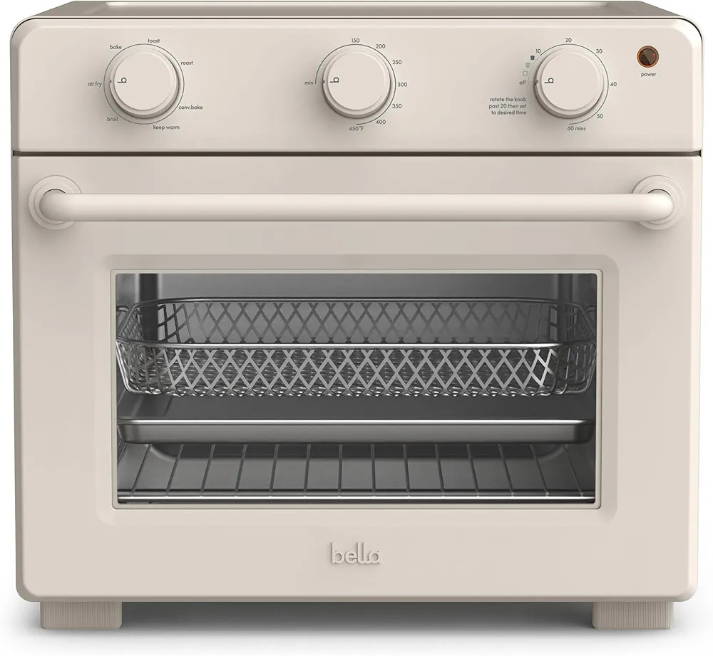 bella Air Fry Toaster Oven, 7 Preset Cooking Options, Dishwasher-Safe EverGood Coated Trays Inclu... | Amazon (US)