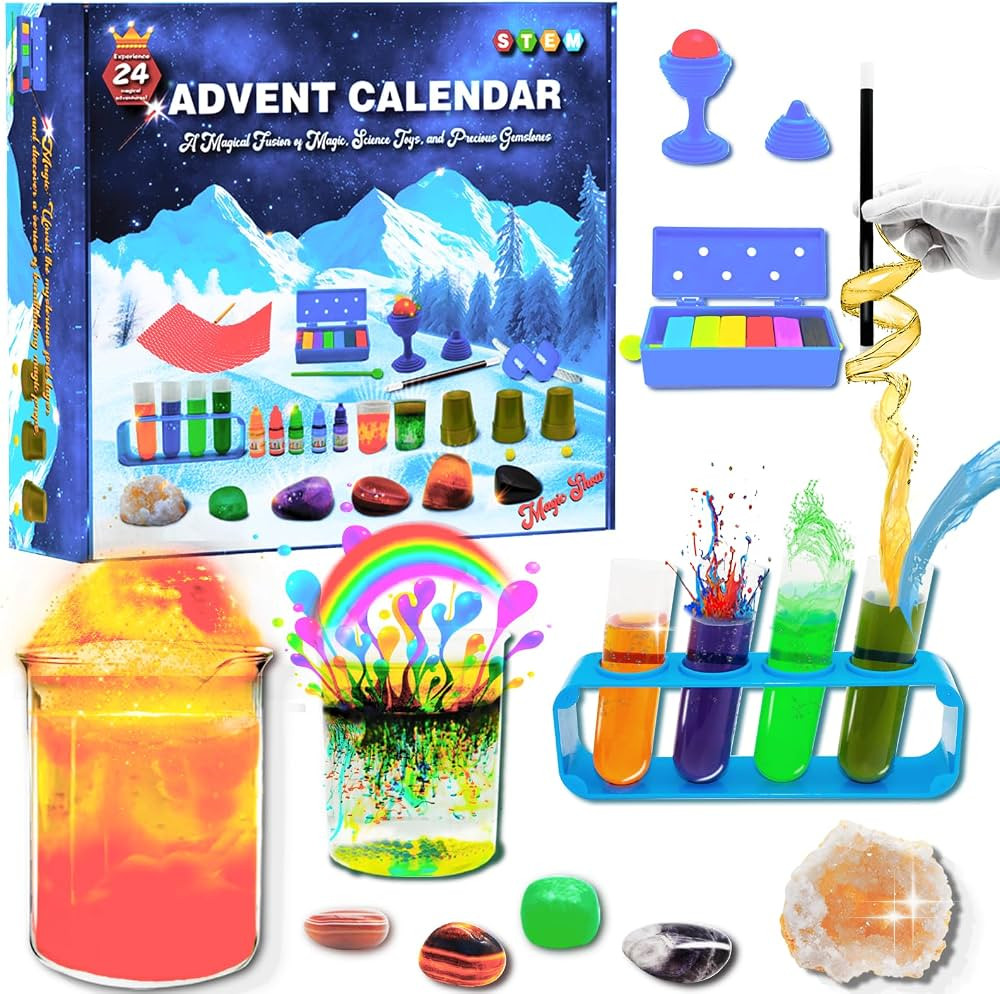 JAJ Advent Calendar 2024 for Kids Ages 6-8-12, 24-Day Countdown Christmas Gifts for Kids with Mag... | Amazon (US)