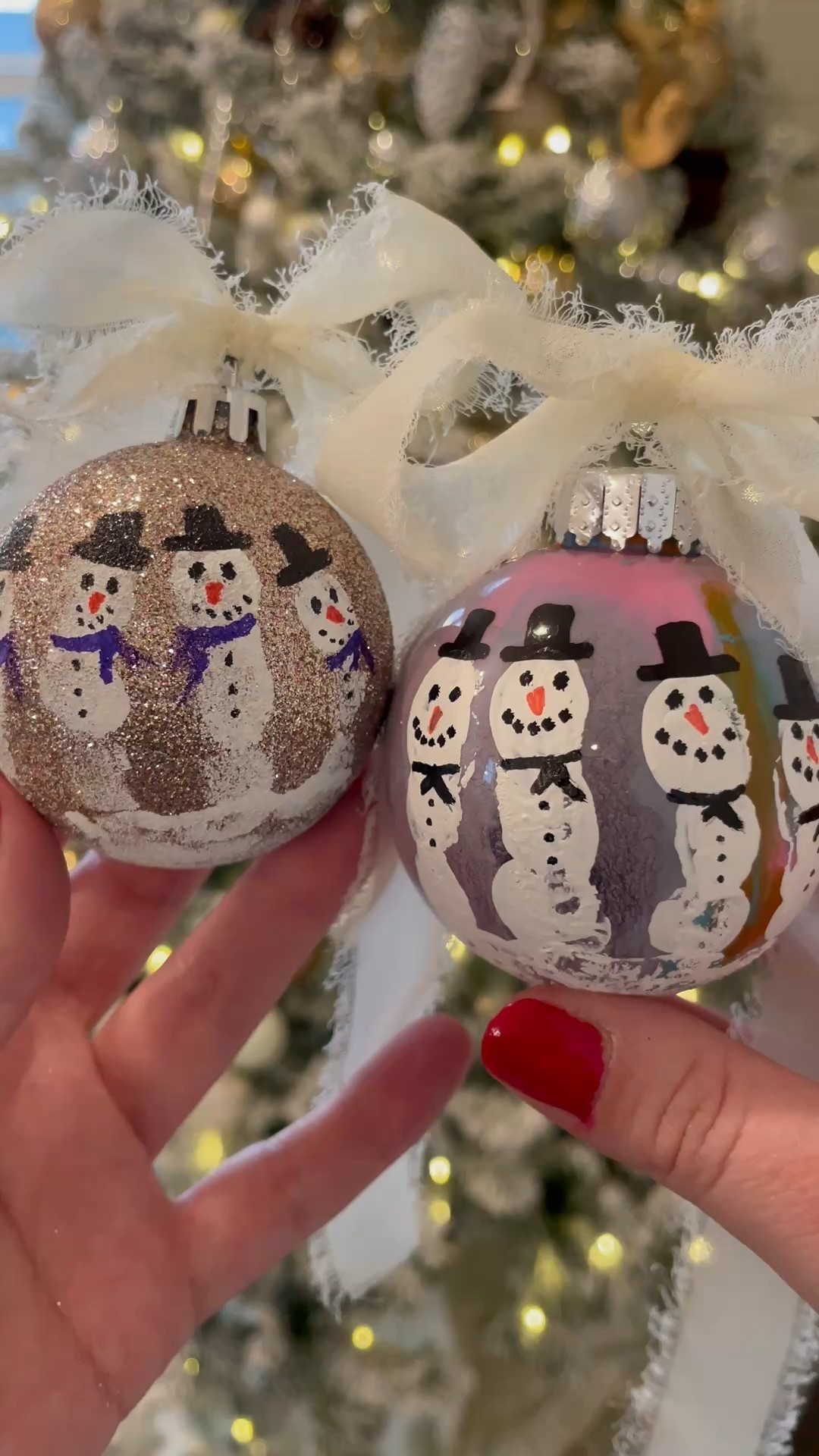 DIY Handprint Ornaments #christmasdiy #christmascraft 

#LTKSeasonal #LTKHome #LTKHoliday