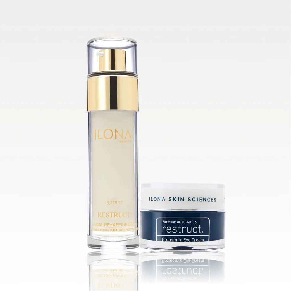 Restruct Facial Remapping Cream (Full size) + Proteomic Eye Cream (Full size) | ILONA Beauty (US)