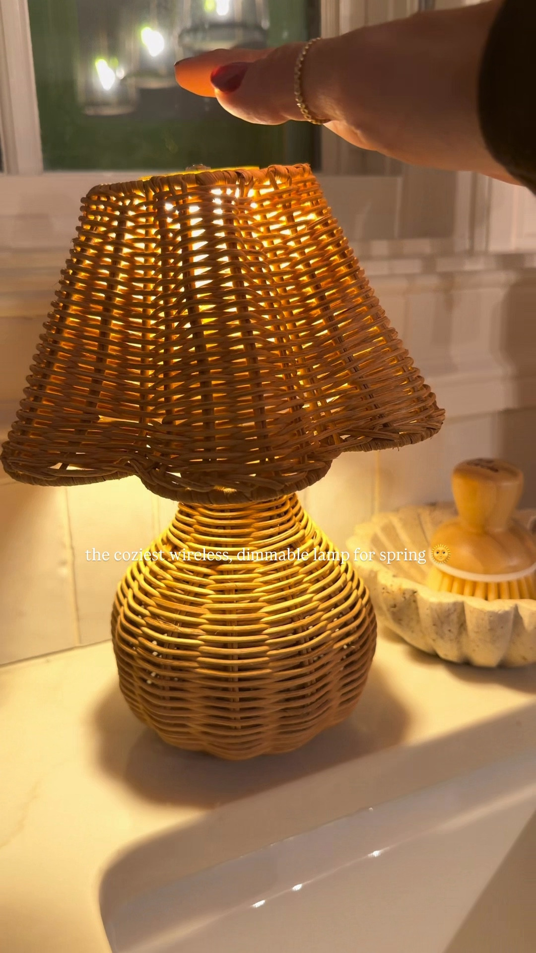 I AM SO IN LOVE🥹 this lil wireless wicker lamp is absolutely darling!!! Under $20 & it has 3 light settings + dims! So perfect for tons of spaces 🌞 COZY!!! 

Home decor / Walmart finds / better homes and gardens / Holley Gabrielle / mini lamp 

#LTKHome