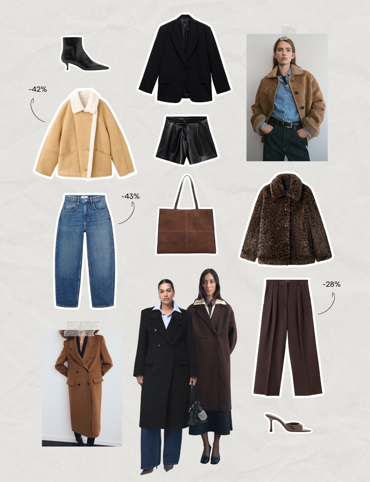 Sélection Black Friday Mango : des réductions jusqu’à -50% sur des pièces intemporelles (longs manteaux, fausses fourrures, jeans, blazers, pantalons de tailleur, …)

#LTKfrance #LTKCyberWeek #LTKautumn