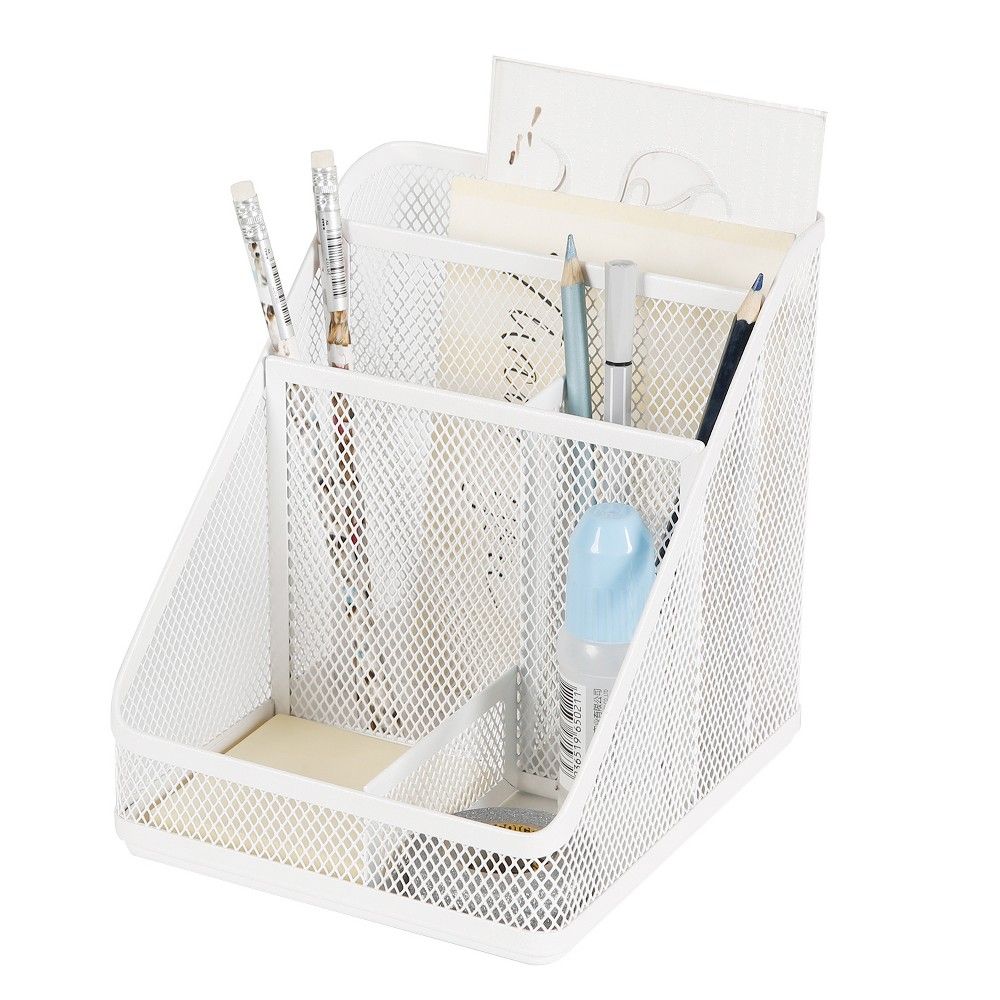 Mesh Medium Desktop Organizer White - Made By Design | Target