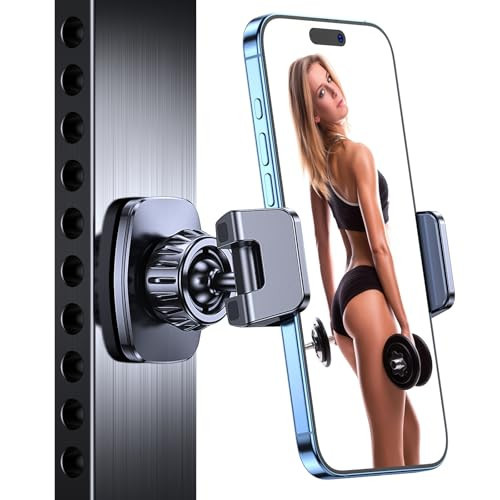 Coolpow Magnetic Phone Holder for Gym【Strong Magnets】 Tripod Mount Ring Gym Magnetic Phone Holder Attach to Metal Surface, Gym Accessories for Mothers Gift Essentials for All Smartphones 4.7-7" | Amazon (US)