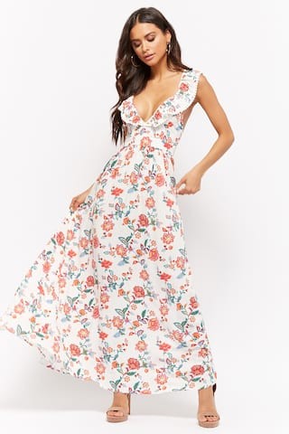 Strappy Floral Print Maxi Dress | Forever 21 (US)
