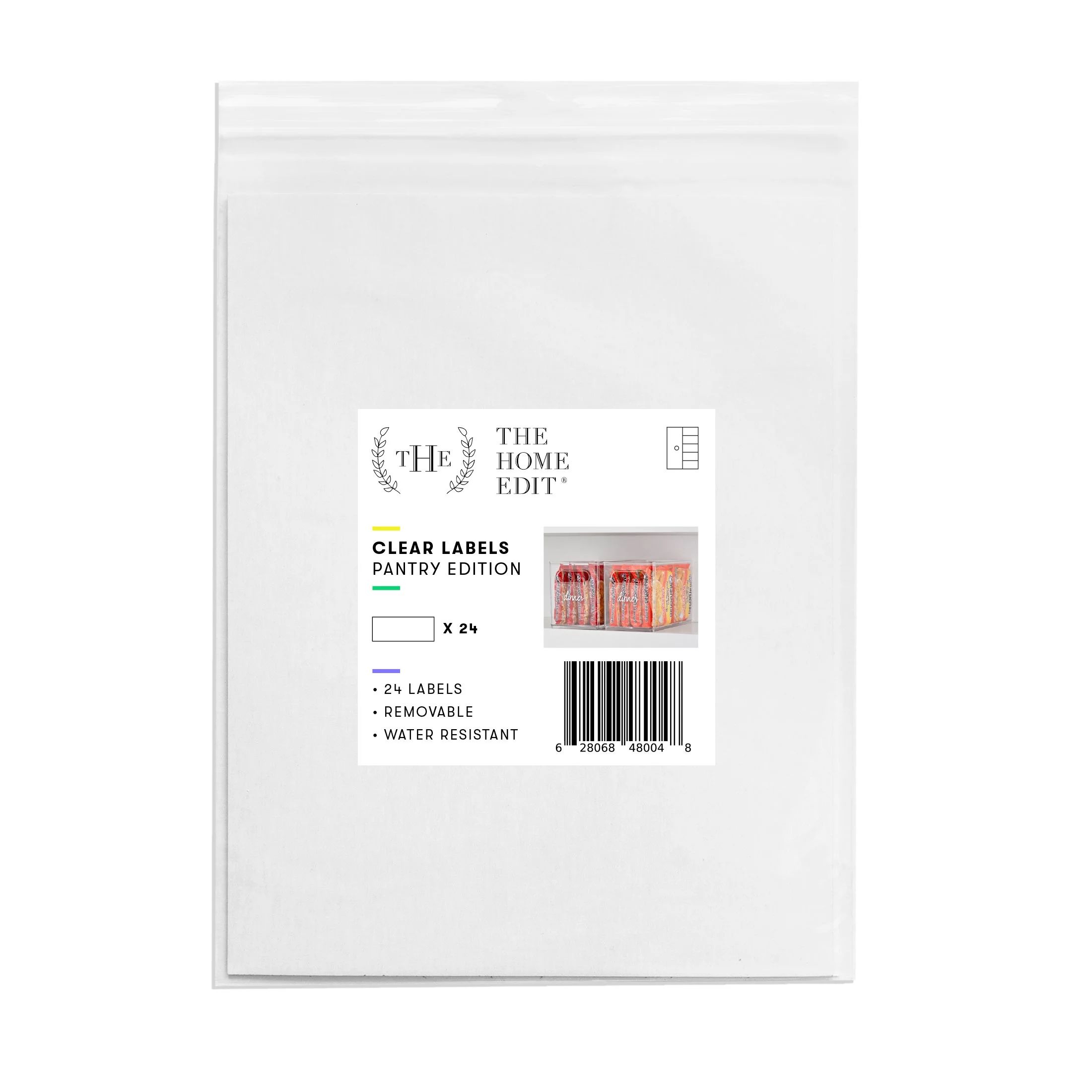The Home Edit Clear Pantry Labels, Pack of 24 - Walmart.com | Walmart (US)