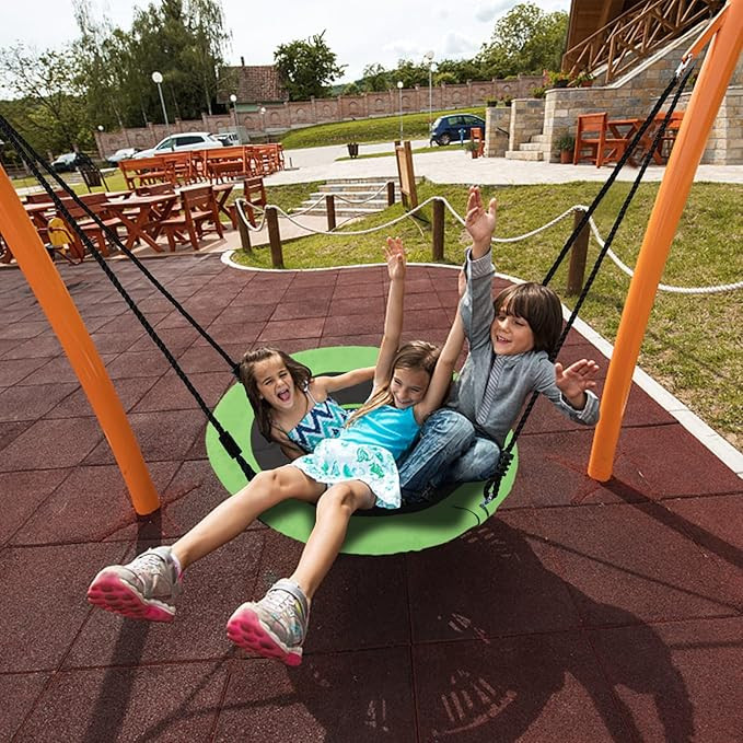 Tree Swings for Kids Outdoor, 40 Inch Diameter 600lb Weight & Adjustable Hanging Ropes Tree Swing... | Amazon (US)