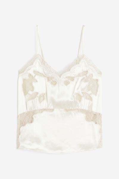 Lace-trimmed cami top | H&M (UK, MY, IN, SG, PH, TW, HK)