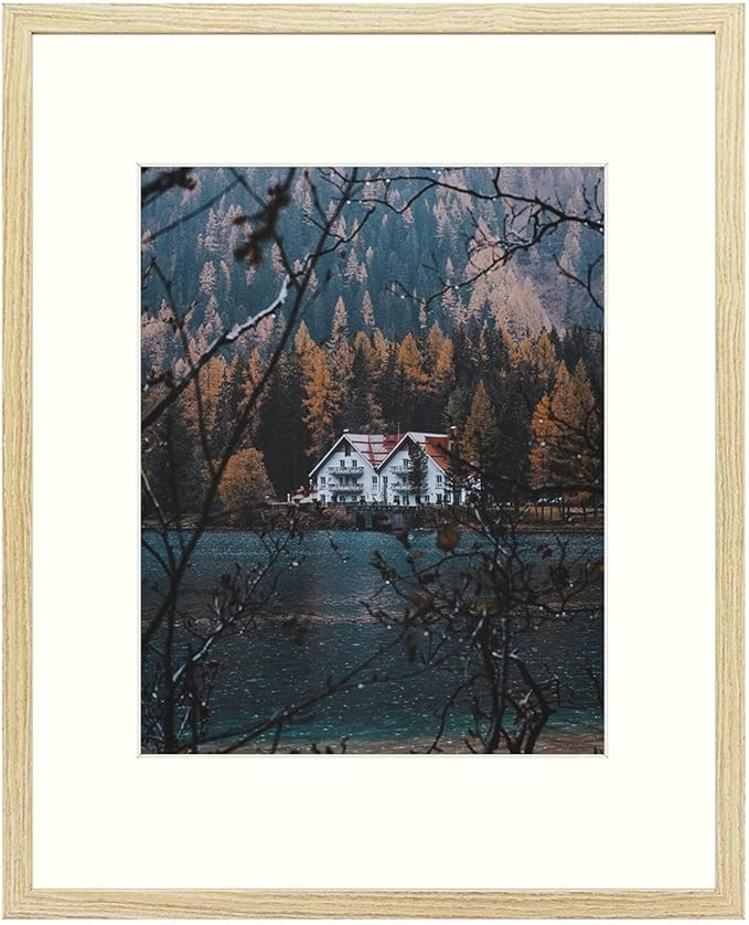 Frametory 16x20 Picture Frame with Mat for 11x14 Picture - Country Rustic Style - High Definition... | Amazon (US)