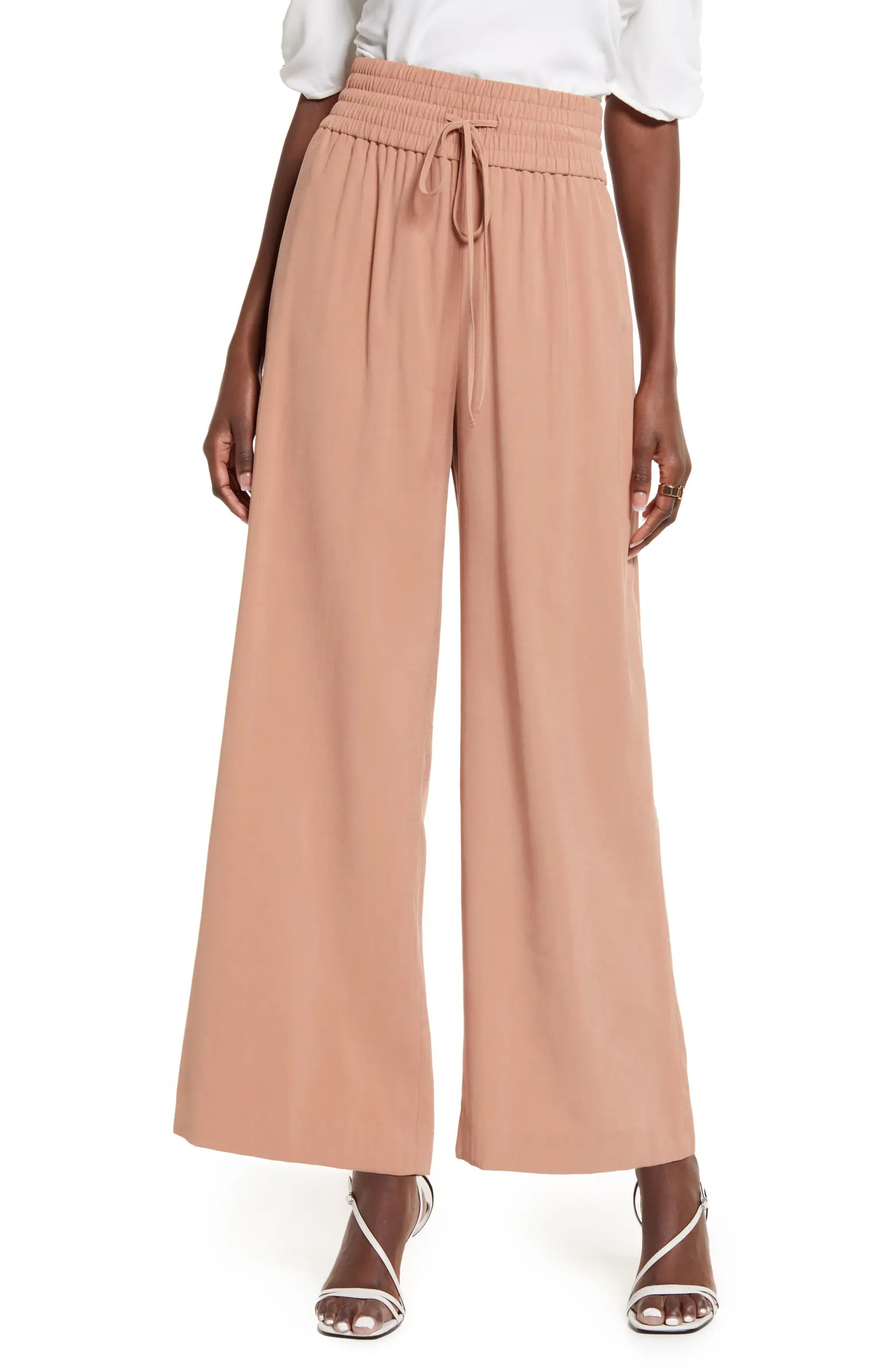 Drawstring Wide Leg Pants | Nordstrom