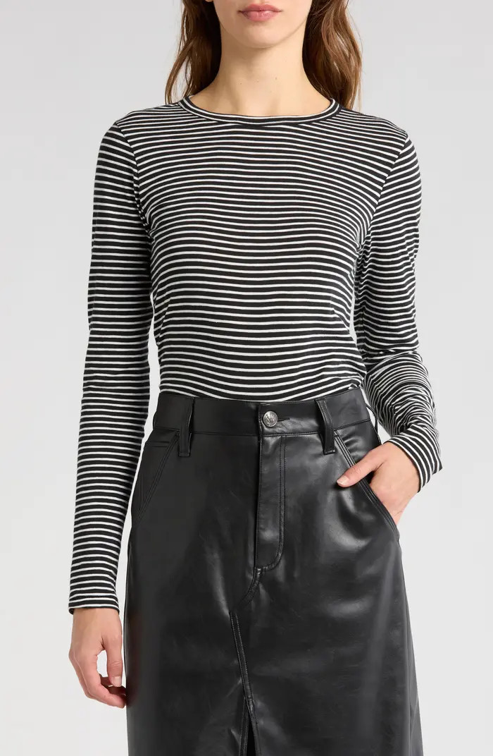 rag & bone Long Sleeve Slub Knit Top | Nordstromrack | Nordstrom Rack