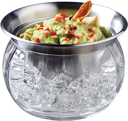 Prodyne Iced Dip-On-Ice Stainless-Steel Serving Bowl | Amazon (US)