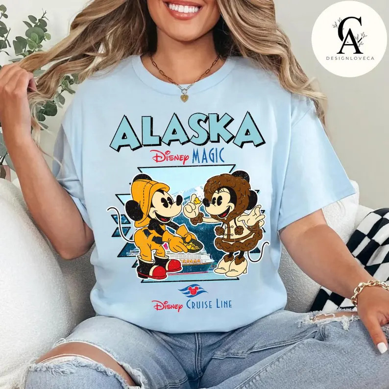 Retro Mickey Minnie Disney Alaska Cruise Shirt, Disney Magic, Disney Wonder Shirt, Alaska Family ... | Etsy (Global)