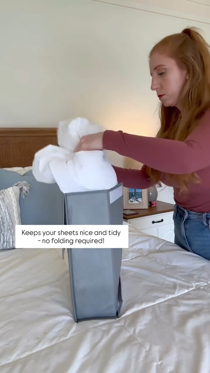 These sheet organizers are on sale for $20 for a 4pk! 



#homeorganization #closetorganization #storagehacks #amazonfinds #amazonhome