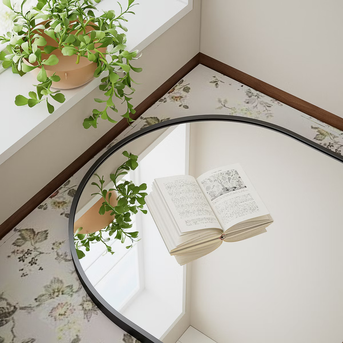 BEAUTYPEAK Arched Metal Framed Full Length Mirror 34"x76",Black | Target