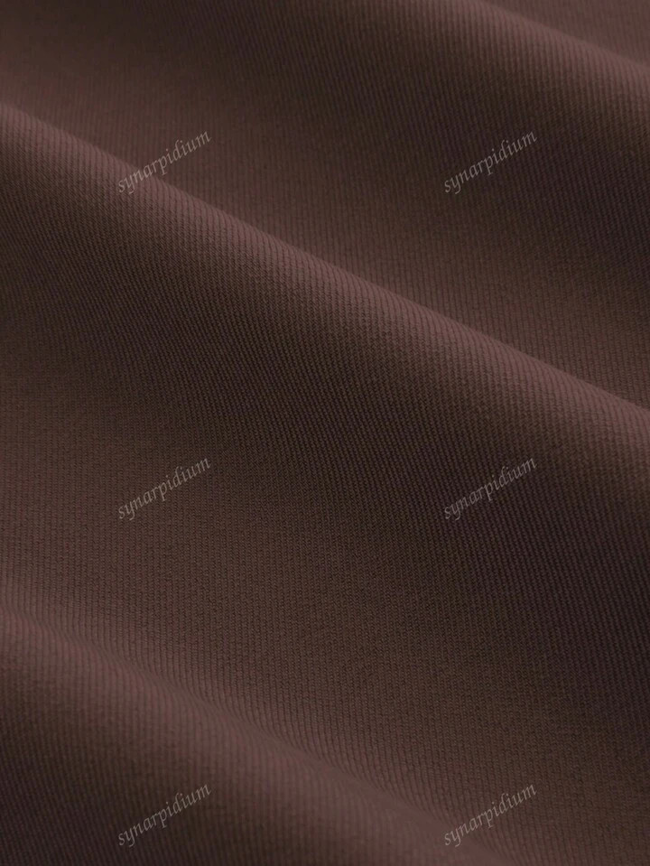 Mid-Waist Solid Color Elegant Straight Leg Pants With Belt | SHEIN