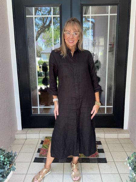 If you add just one dress to your wardrobe this year make it a linen one. This one is very affordable and going on year 2 in my closet, it has exceeded my expectations. Linen is perfect in the heat and black is nice because the wrinkles aren’t as obvious. I’m wearing a small. 

#LTKover40 #LTKstyletip