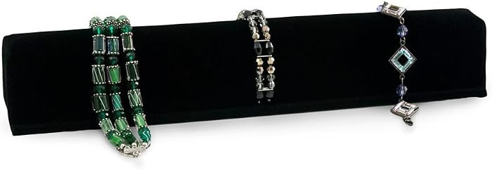 Black Velvet Cuff Bracelet Bangle Stand - Large | Amazon (US)