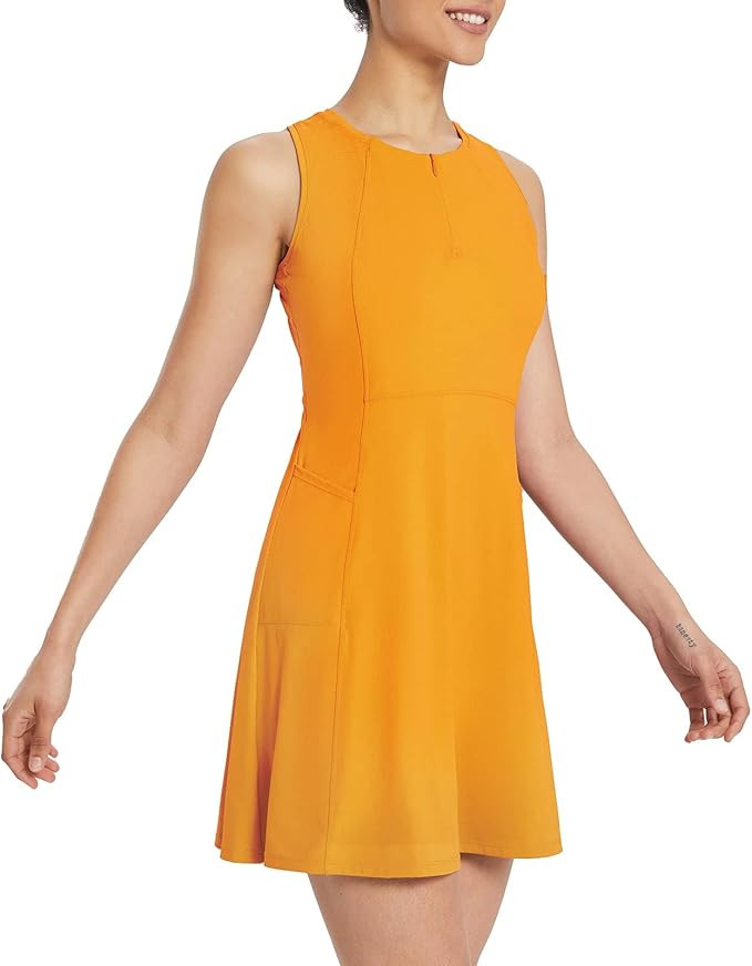 BALEAF Women's Workout Tennis Dress Golf Sleeveless Workout Dress with Shorts UPF 50+ 4 Pockets S... | Amazon (US)