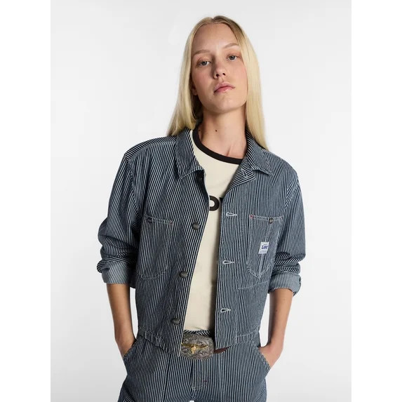 Kacey Lee Women's Cropped Chore Jacket, Sizes XS-XXL | Walmart (US)