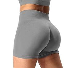 YEOREO Women Seamless Scrunch Workout Shorts High Waisted Intensify Running Gym Yoga Workout | Amazon (US)