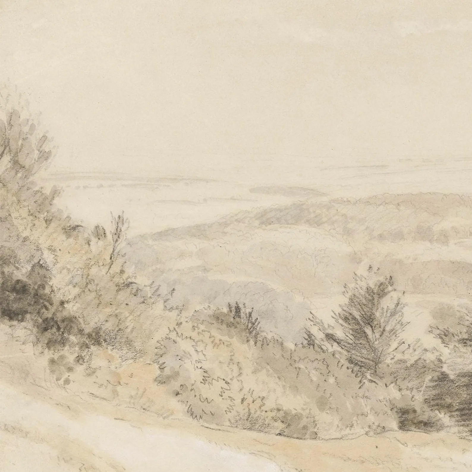 Beige Landscape Painting PRINTABLE / Neutral Minimalist Wall Art / Muted Art Print Digital | P83 ... | Etsy (US)