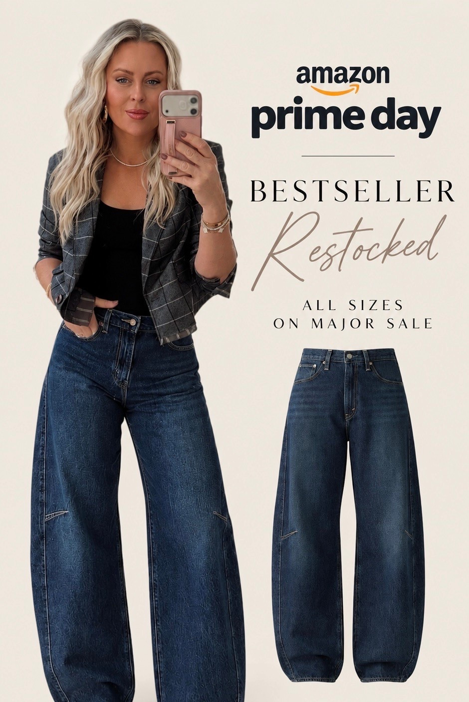Just restocked and went on early prime deal✨💙! Love these and priced insanely well! Limited time so snag your size! ‼️