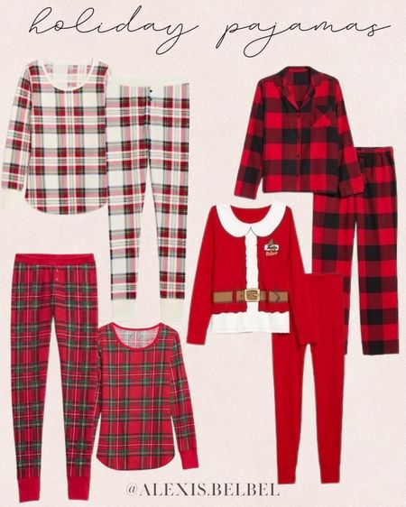 Holiday pajamas, Christmas pajamas 

#LTKfindsunder100 #LTKHoliday