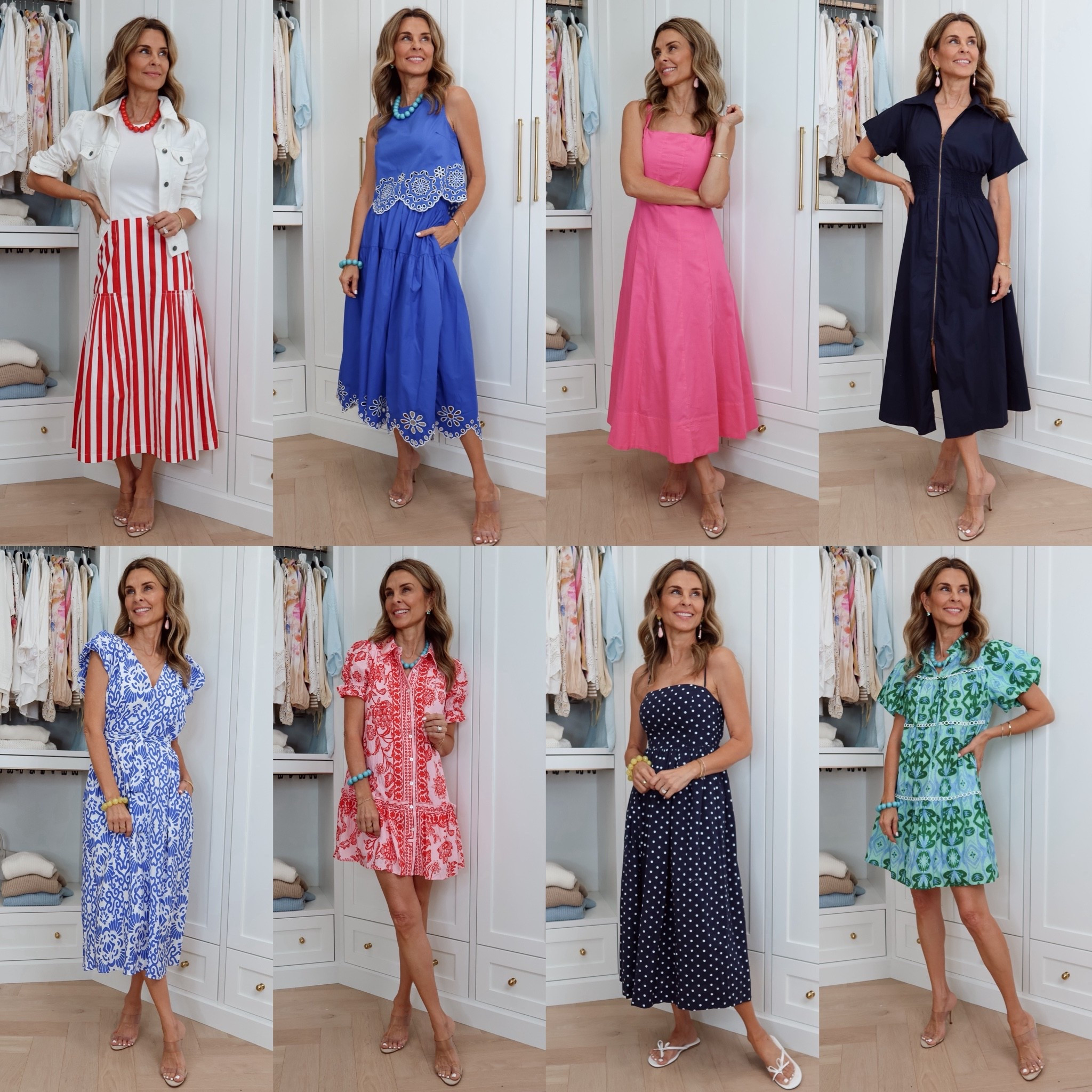 Avara summer arrivals! I’m 5’6’’
-green and blue patterned midi dress size XS
-dark blue embroidered set size XS
-pink and red flowy midi dress size XS
-red and white striped pleated skirt size XS
-white denim jacket size S
-pink maxi dress size XS
-navy cinched waist maxi dress size XS
-polka dot maxi dress size XS
-white and blue tie waist dress size XS
-white bow flats TTS

@Avara

#LTKootd #LTKOver40 #LTKSeasonal