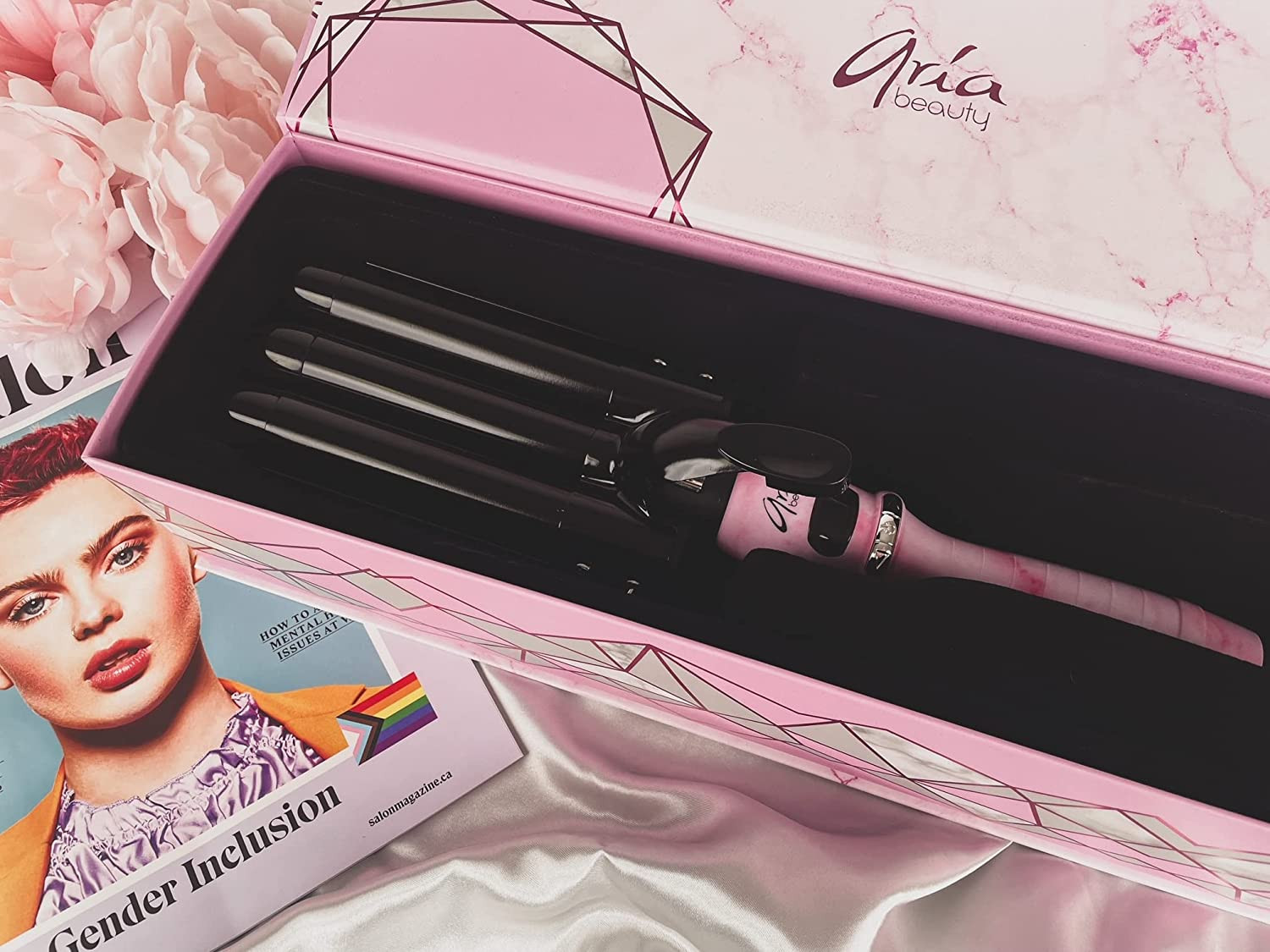 Aria Beauty The Waver - Pink Marble , 25 mm Waver | Walmart (US)