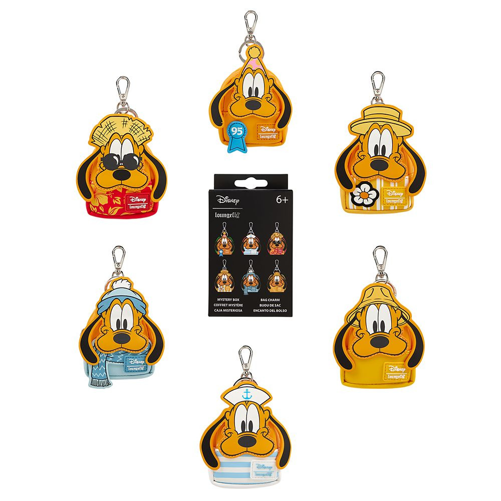 Pluto Mystery Mini Backpack Bag Charm by Loungefly – 95th Anniversary | Disney Store
