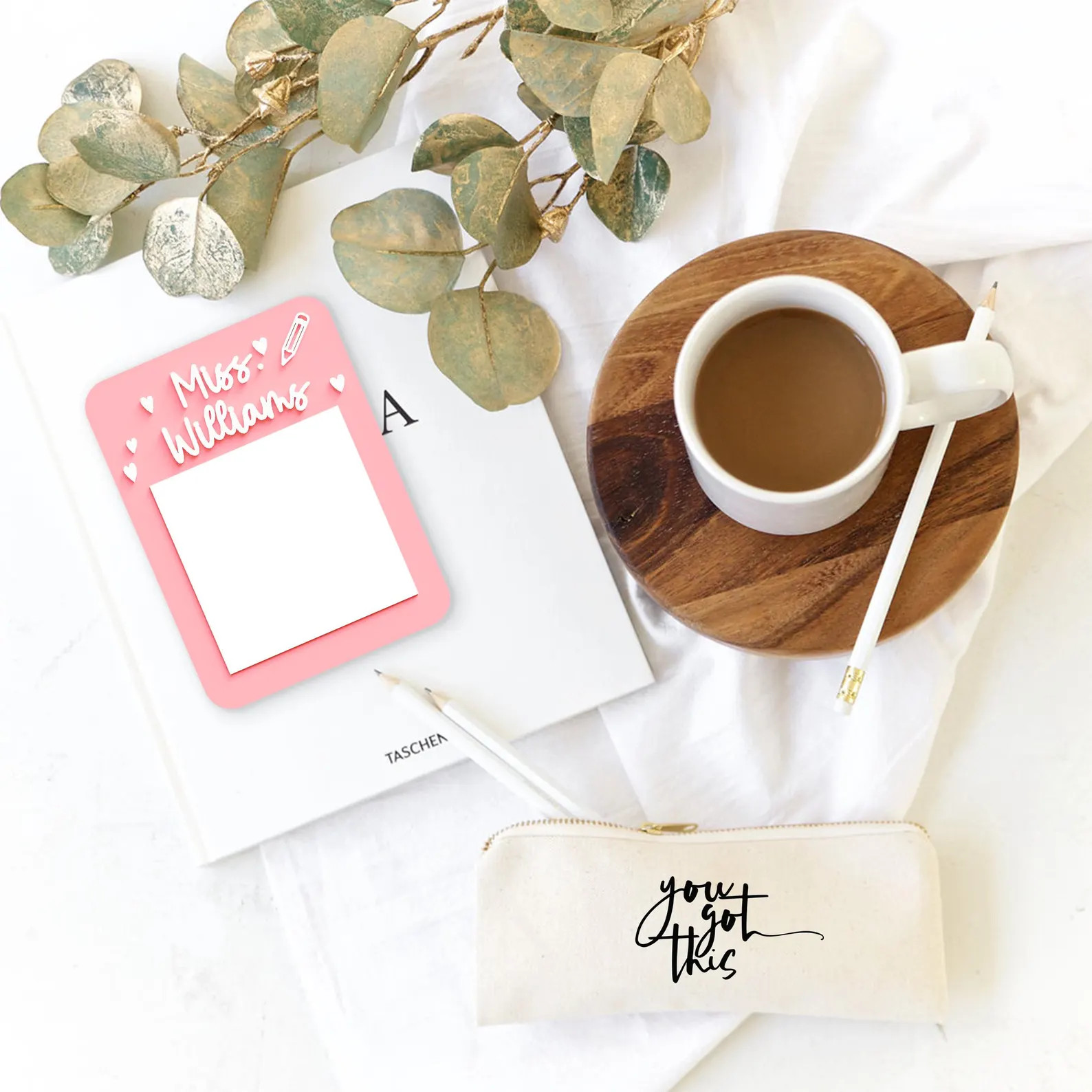 Personalized Teacher Note Holder, Teacher Appreciation Gift, Back to School, Sticky Note, End of ... | Etsy (US)