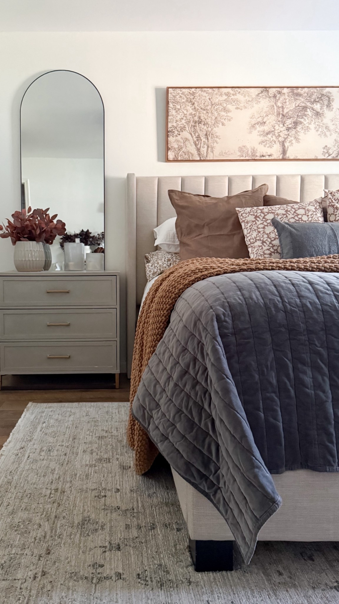 Cozy fall bedroom styling 

#LTKStyleTip #LTKHome #LTKSeasonal